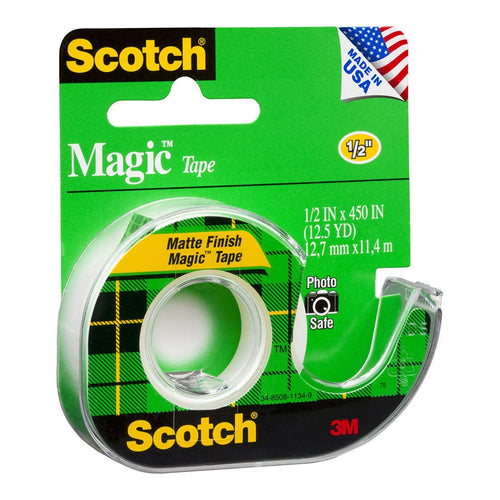 3M Scotch Magic Tape Dispenser 104 12.7mm x 11.4m -   - Inkplus