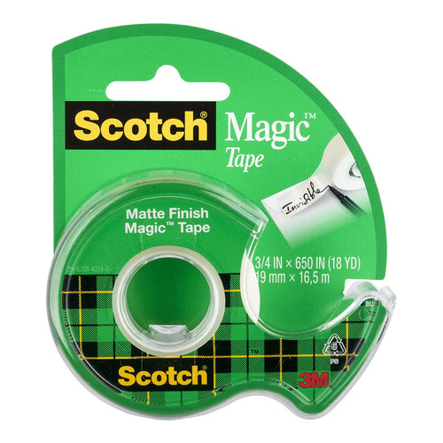 3M Scotch Magic Tape Dispenser 122 19mm x 16.5m -   - Inkplus