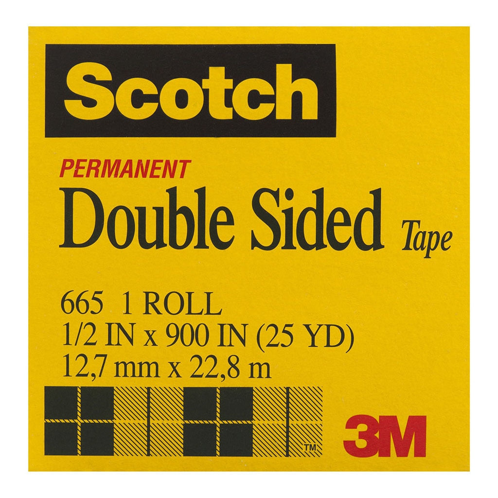 3M Scotch Double Sided Tape 665 12.7mm x 2Boxed refill roll -   - Inkplus