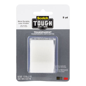 3M Scotch Tough Duct Tape 2105-CD 38.1x4.5M Transparent Hangsell -   - Inkplus