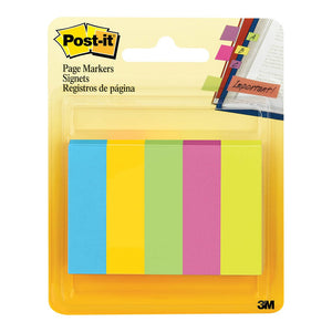 3M Post-it Pagemarkers 670-5AU Jaipur Collection 13x50mm 100 sheet pads Pkt/5 -   - Inkplus