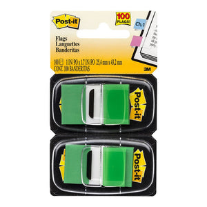 3M Post-it Flags 680-GN2 Twin Pack Green 25x43mm Pkt/60 - Inkplus