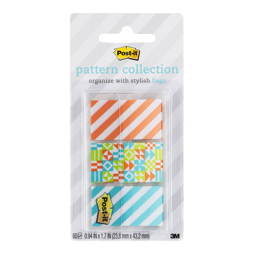 3M Post-It Flags 682-GEOS Pattern 25mm 24Pk - Inkplus