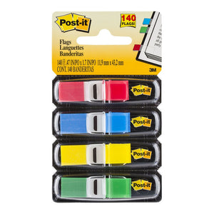 3M Post-it Flags 683-4 Mini 12x43mm 35/Dispenser, 4 Dispensers/Pk -   - Inkplus