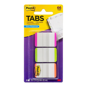 3M Post-it Durable Tabs 686L-PGO 25mm Pink Green Orange 25x38mm Pkt/66 - Inkplus