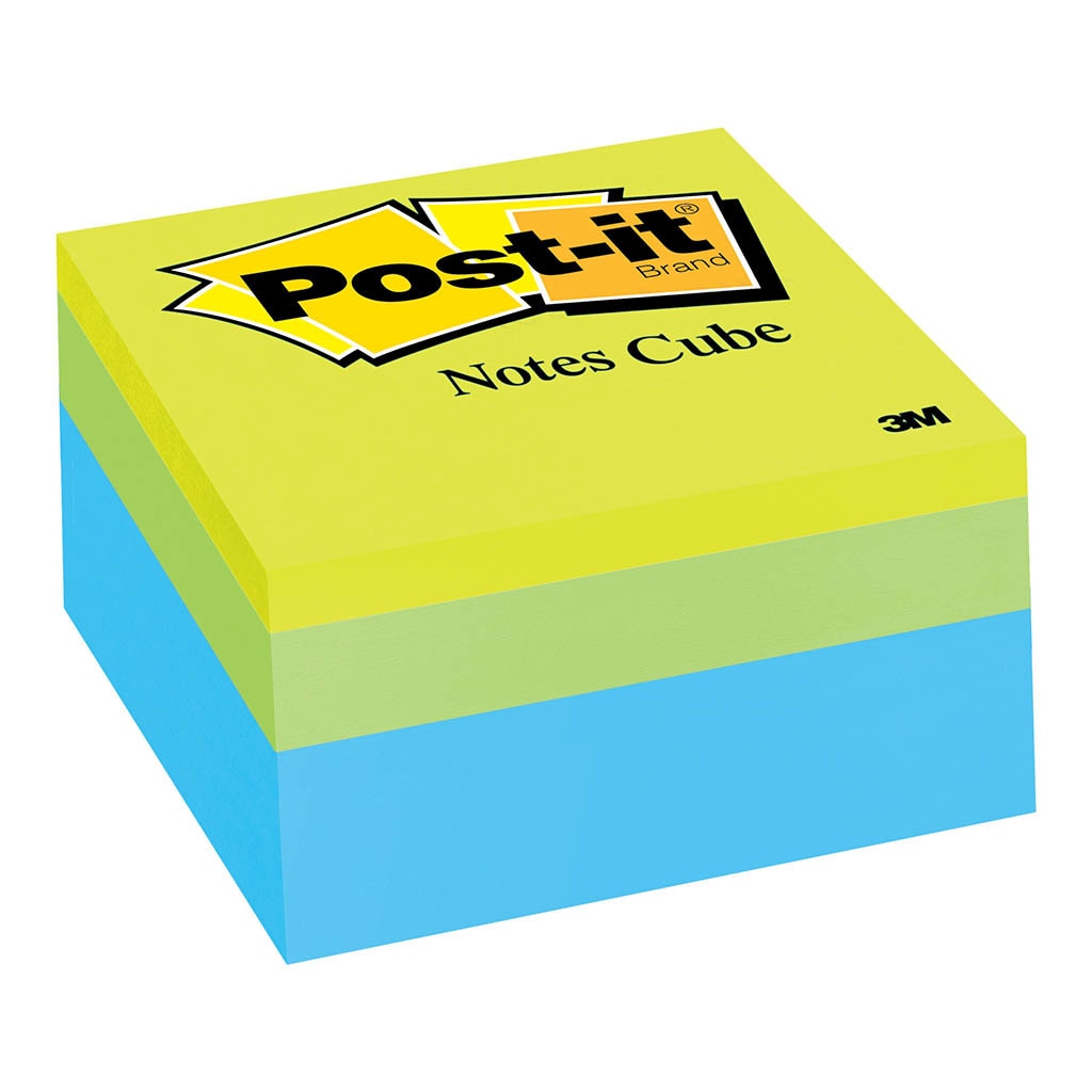 3M Post-it Notes Memo Cube 2054-PP Greenwave 76x76mm 400 sheet cube -   - Inkplus