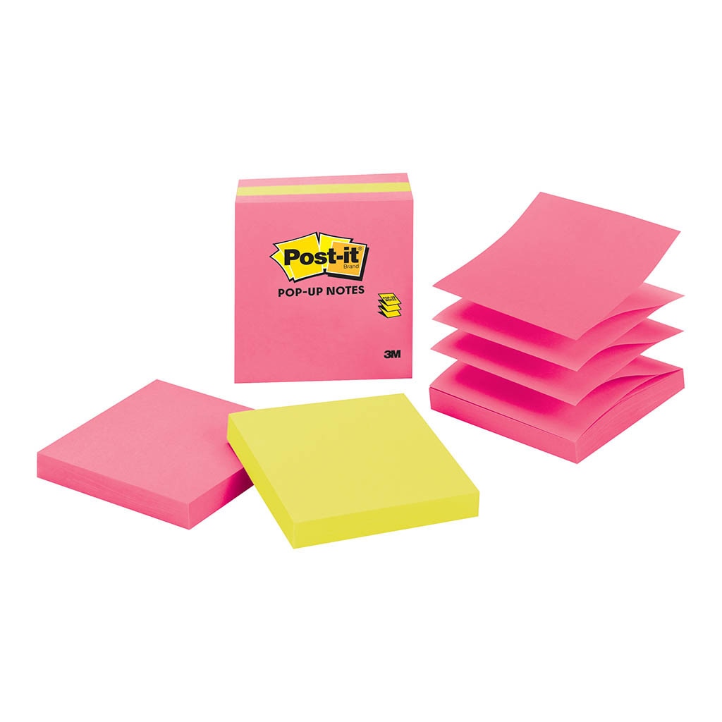 3M Post-it Pop Up Note Refill 3301-3AU-FF Jaipur 76x76mm 100 sheet pads Pkt/3 -   - Inkplus