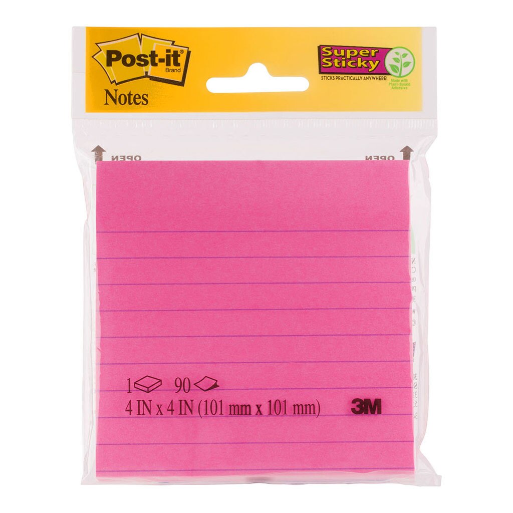 3M Post-it Jaipur/Capetown Lined Notes 4490-SSMX 101mmx101mm -   - Inkplus