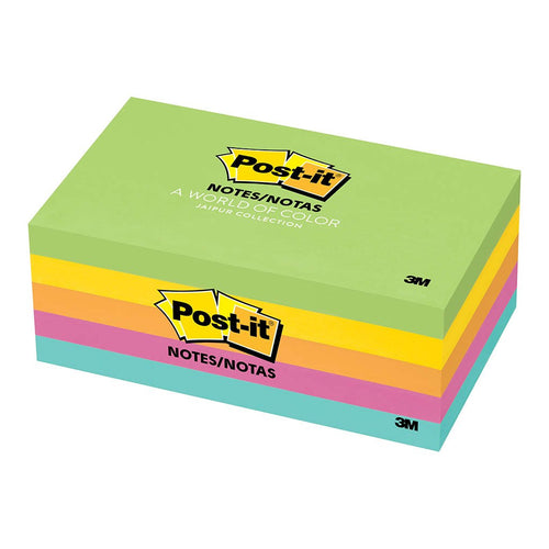 3M Post-it Notes 655-5UC Jaipur Collection 76x127mm 100 sheet pads Pkt/5 -   - Inkplus