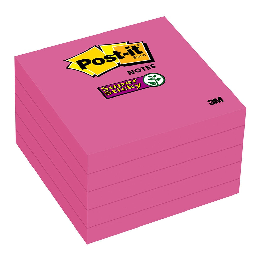 3M Post-it Super Sticky Notes 654-5SSCG Purple 76x76mm 90 sheet pads Pkt/5 -   - Inkplus