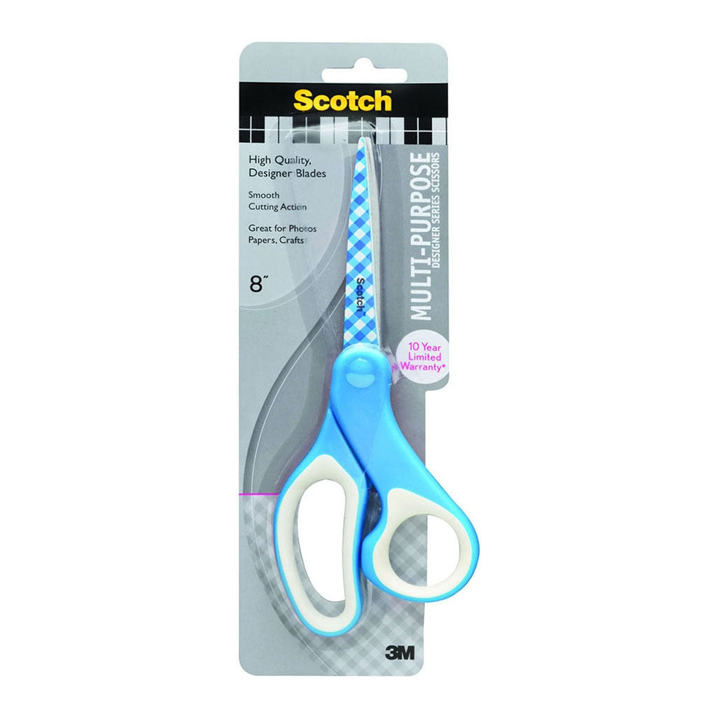 3M Scotch Multi-Purpose Scissors 1428-PA Mixed colours of Aqua and Pink -   - Inkplus