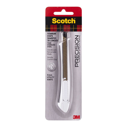 3M Scotch Utility Knife TI-KS 9mm Small White -   - Inkplus