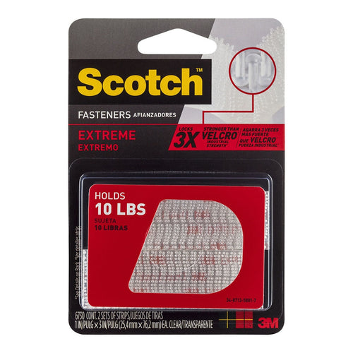 3M Scotch Fastener Extreme RF6730 Clear 25x76mm Pkt/2 -   - Inkplus