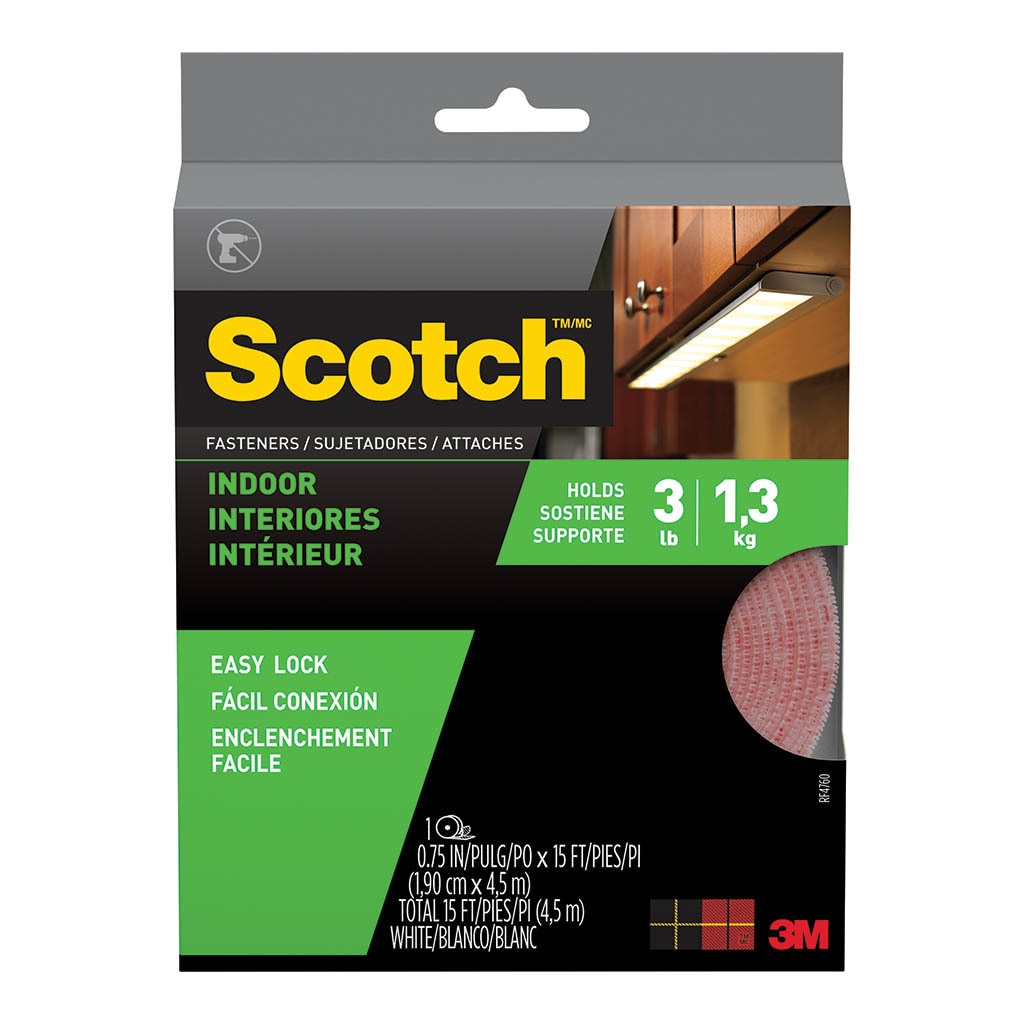 3M Scotch Fastener RF4760 Indoor 19mm x 4.57m White -   - Inkplus