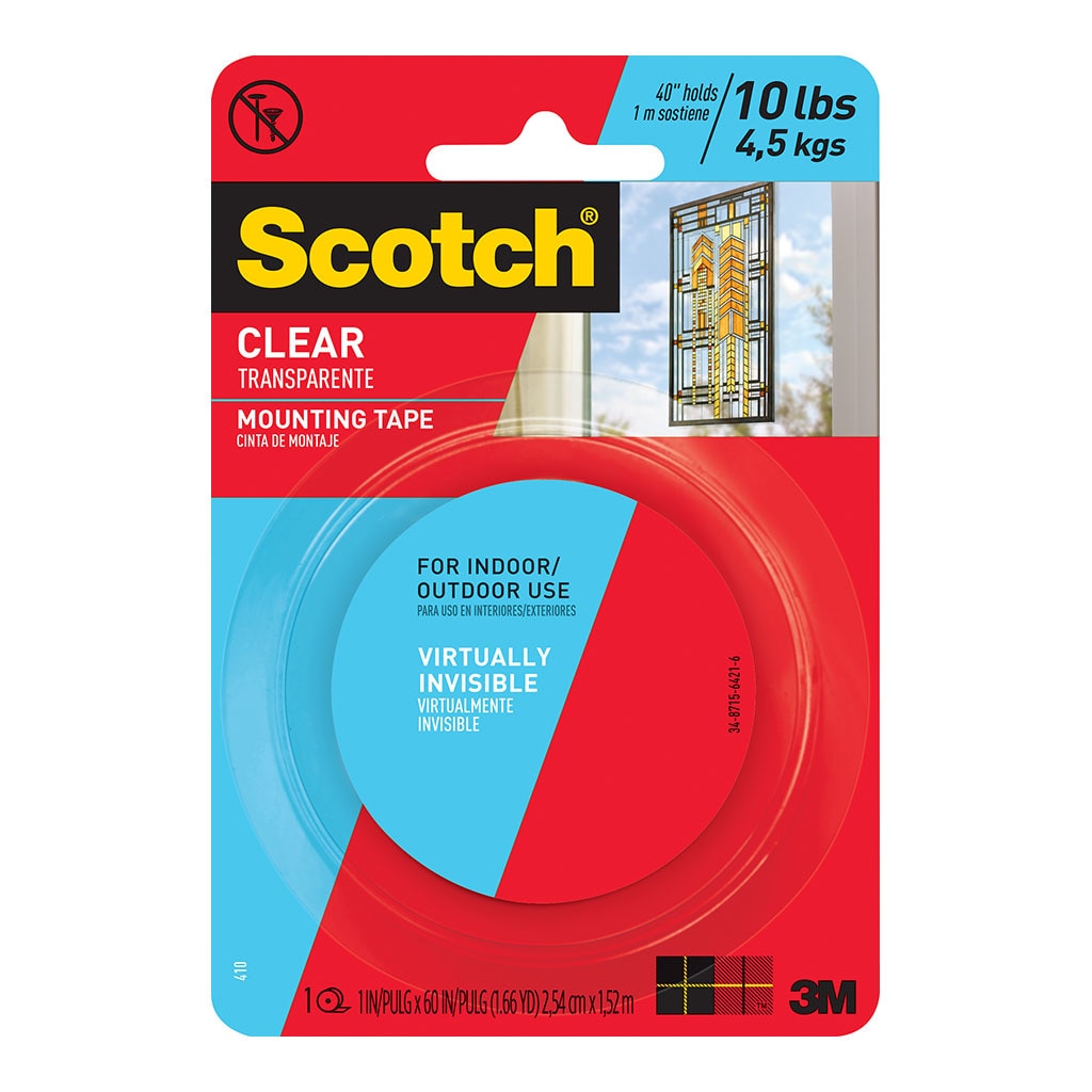 3M Scotch Mounting Tape 410P 25mm x 1.5m Clear -   - Inkplus