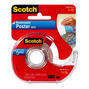 3M Scotch Poster Tape Removable 109 19mmx3.8m on dispenser -   - Inkplus