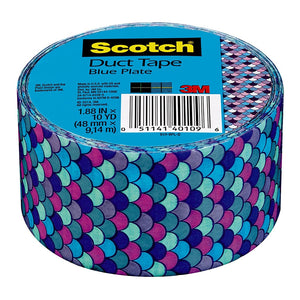 3M Scotch Expressions Duct Tape 910-BPL-C 48mm x 9.14m Blue Plate -   - Inkplus