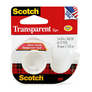 3M Scotch Transparent Tape with Dispenser 157S 19mmx7.62m -   - Inkplus