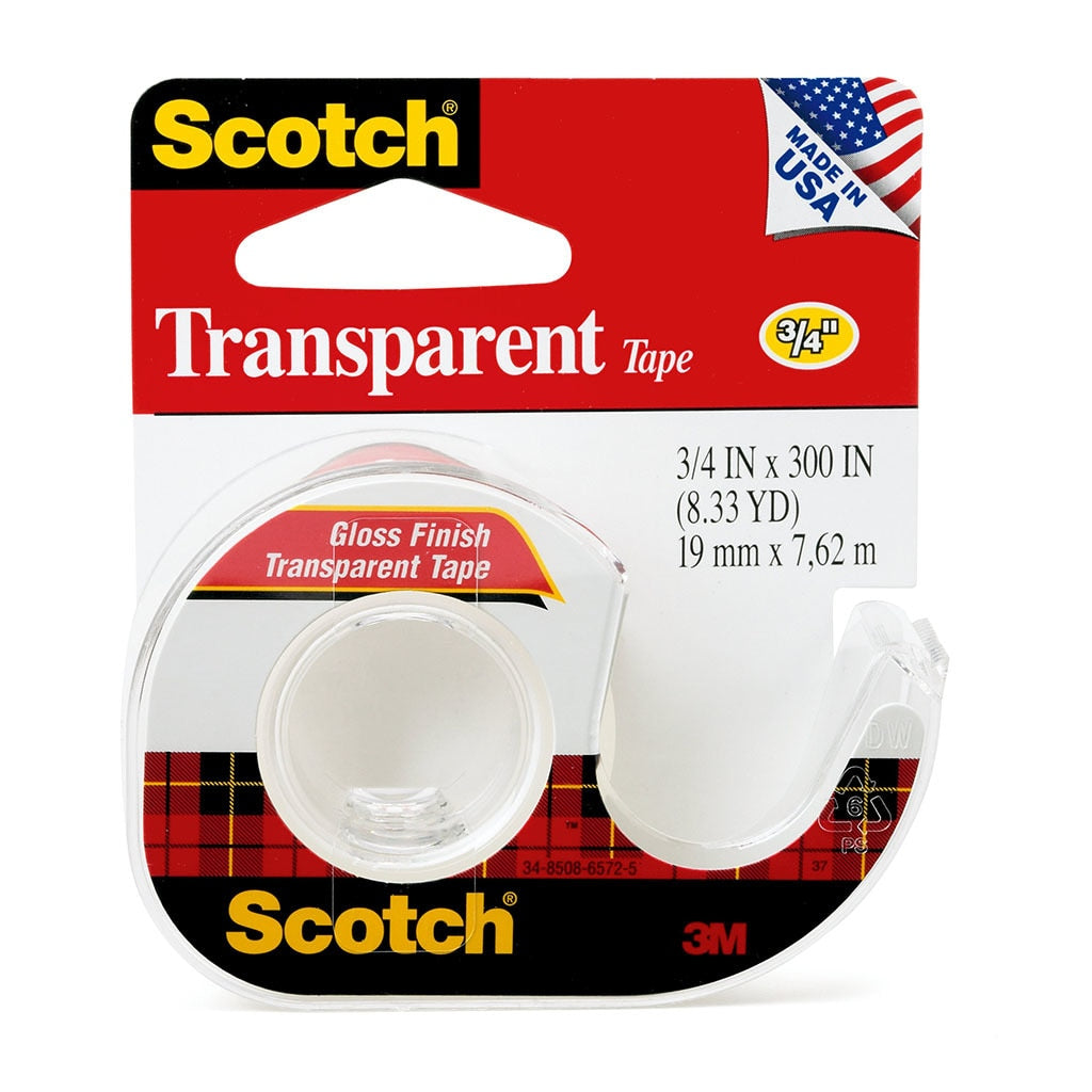 3M Scotch Transparent Tape with Dispenser 157S 19mmx7.62m -   - Inkplus