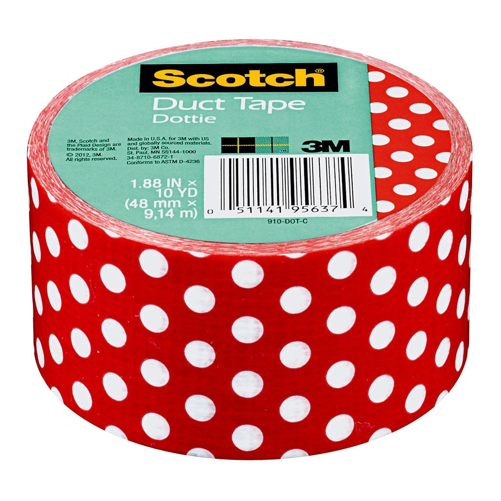 3M Scotch Expressions Duct Tape 910-DOT-C 48mm x 9.14m Dottie -   - Inkplus