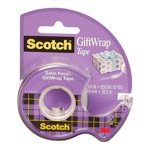 3M Scotch Gift Wrap Tape 15 19mm x 16.5m on dispenser -   - Inkplus