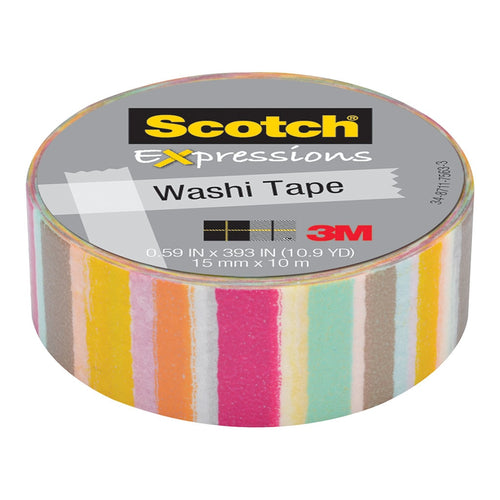 3M Scotch Expressions Washi Tape C314-P37 15mm x 10m Blurred Lines -   - Inkplus