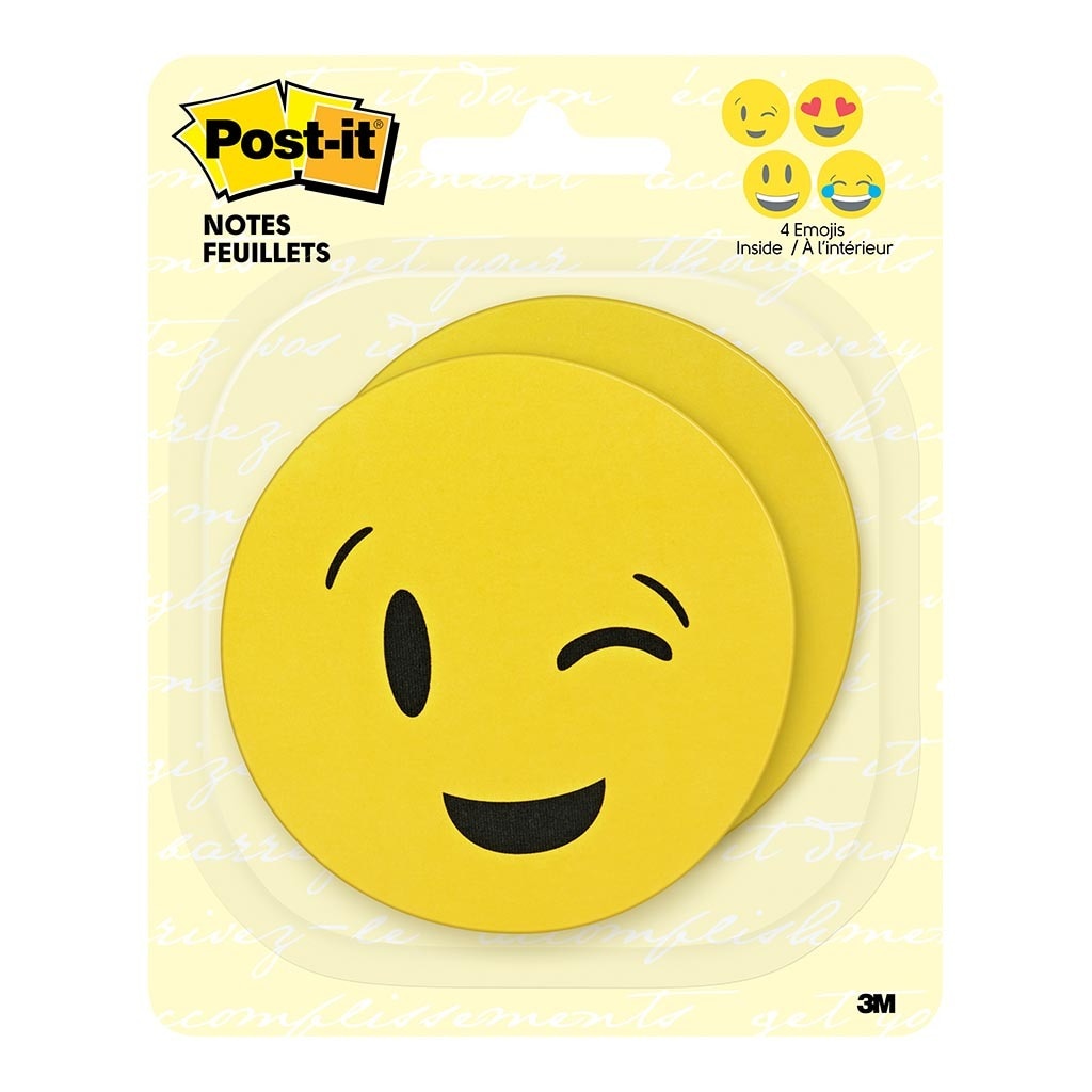 3M Post-it Super Sticky Notes BC-2030-EMOJI Emoji 30 sheet pads Pkt/2 -   - Inkplus