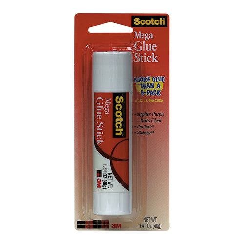 3M Scotch Mega Permanent Purple Glue Stick 6108-Mega 40g -   - Inkplus