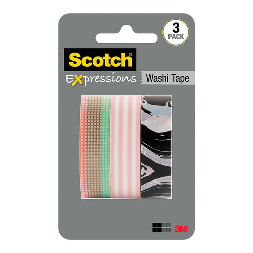 3M Scotch Expressions Washi Tape C317-3PK-SPGFL 15mm x 10m Spring Multi Pack -   - Inkplus