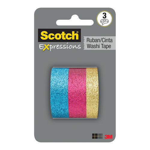 3M Scotch Expressions Washi Tape C1017-3-P2 15mm x 5m Multi Pack/3 -   - Inkplus