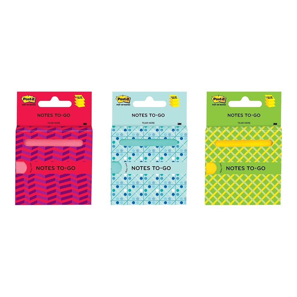 3M Post-it Notes 3030-NTG-Mx 76x76mm Notes To Go 90 sheets -   - Inkplus