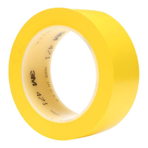 3M Vinyl Tape 471 25mm x 33m Yellow -   - Inkplus