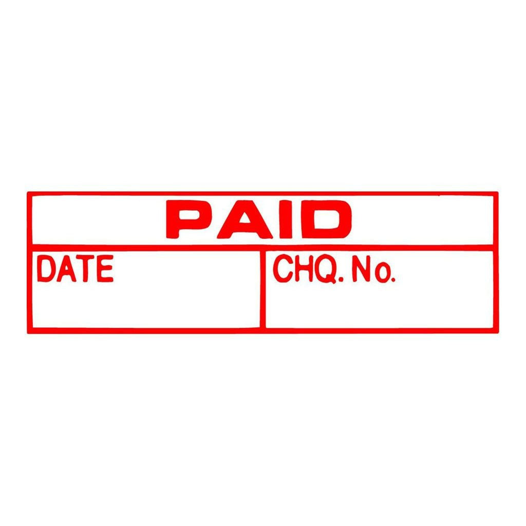 XStamper 1533 PAID/DATE CHQ NO. Red -   - Inkplus