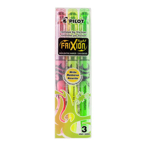 Pilot Frixion Light Erasable Highlighter Asstd. 3Pk (SW-FL-S3) -   - Inkplus