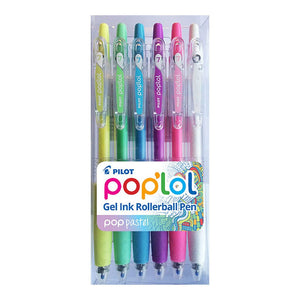 Pilot Pop'lol Gel Fine Asstd. Pastel 6Pk -   - Inkplus