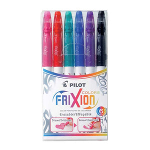 Pilot Frixion Colours Erasable Markers Asstd. 6Pk (SW-FC-S6) -   - Inkplus