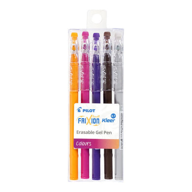 Pilot Frixion Kleer Erasable Fine Asstd. Colours 5Pk -   - Inkplus