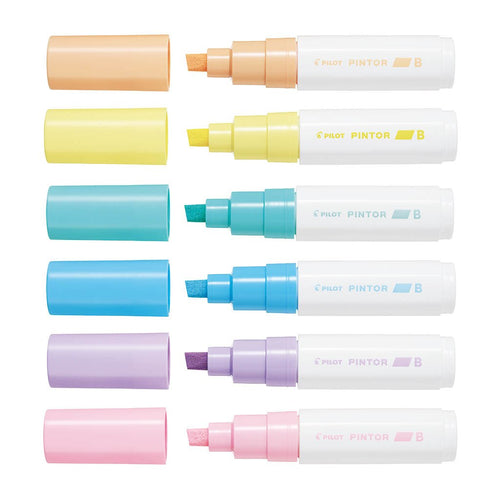 Pilot Pintor Marker Broad Pastel 6Pk (6 colors available, Asstd. 6Pk available) -   - Inkplus