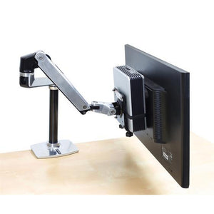 Ergotron CPU Mount for Thin Client, Flat Panel Display - Steel - Black -   - Inkplus