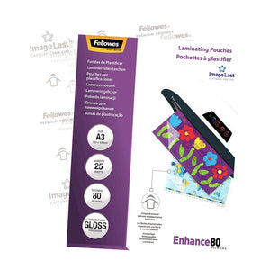 Fellowes Laminating Pouches A3 80 Micron 25Pk -   - Inkplus