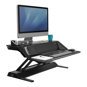 Fellowes Sit Stand Workstation - Lotus DX - Black -   - Inkplus