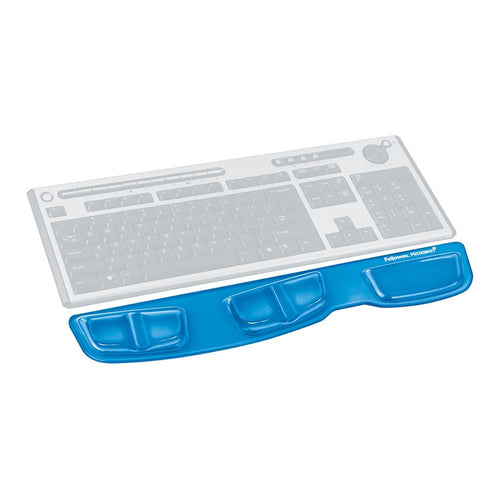 Fellowes Keyboard Palm Support - Gel Clear - Blue -   - Inkplus