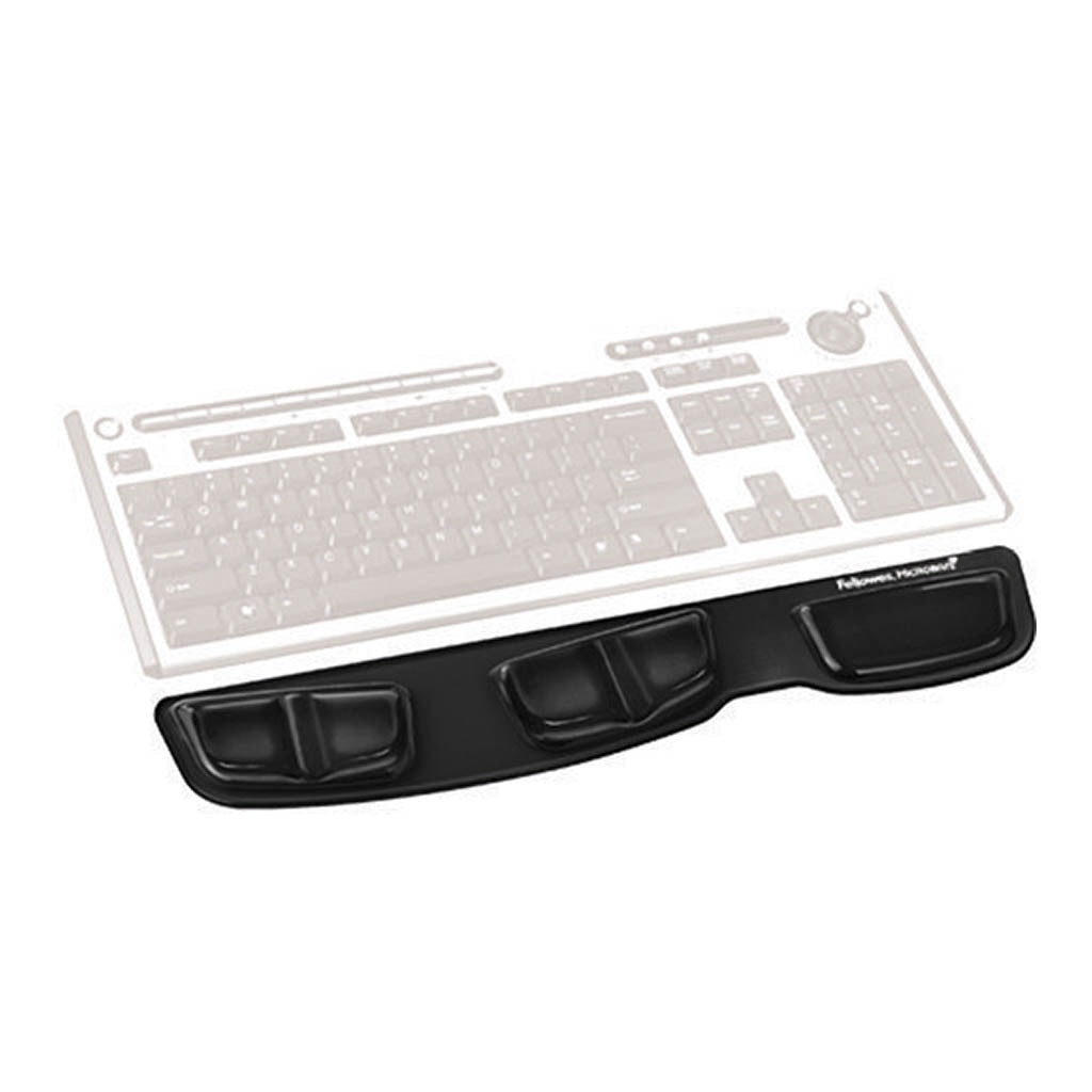 Fellowes Keyboard Palm Support - Gel Clear - Black -   - Inkplus