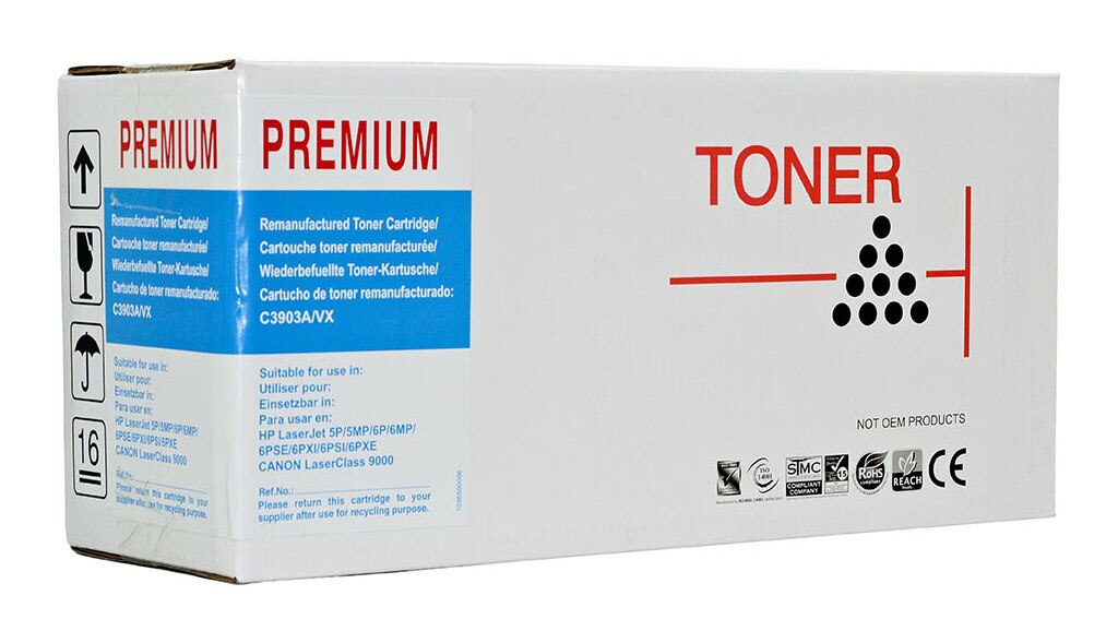 HP Remanufactured C3903A / Canon FX4 Black Toner Cartridge - Inkplus