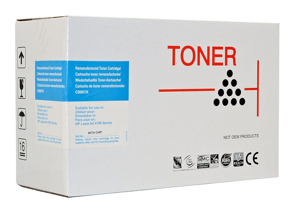 Remanufactured HP C8061X Black Toner Cartridge -   - Inkplus