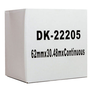 Compatible Brother DK Paper Tape DK22205 - 62mmX30M - Inkplus