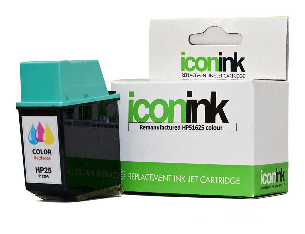 HP Remanufactured 25 TriColour Ink Cartridge (51625AA) - Inkplus