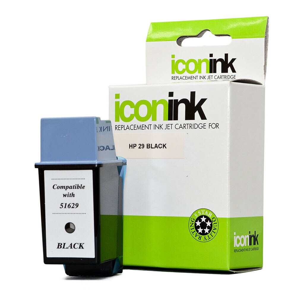 HP Compatible 29 Black Ink Cartridge (51629AA) - Inkplus