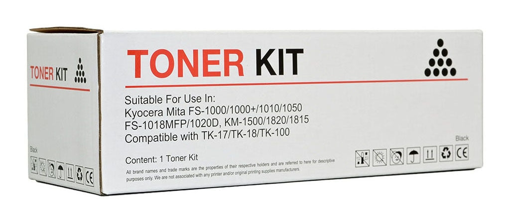 Kyocera Compatible TK-18/TK-17 Black Toner Cartridge -   - Inkplus