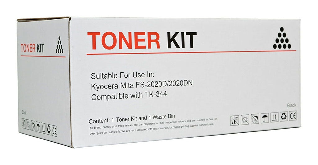 Kyocera Compatible TK344 Black Toner Cartridge -   - Inkplus